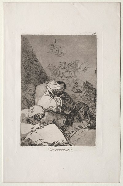 Caprichos: Oikaisu. tekijältä Francisco de Goya