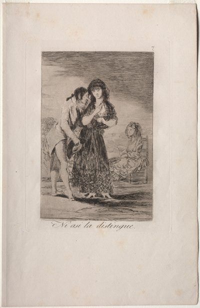 Caprichos: Siltikään hän ei voi saada häntä ulos tekijältä Francisco de Goya
