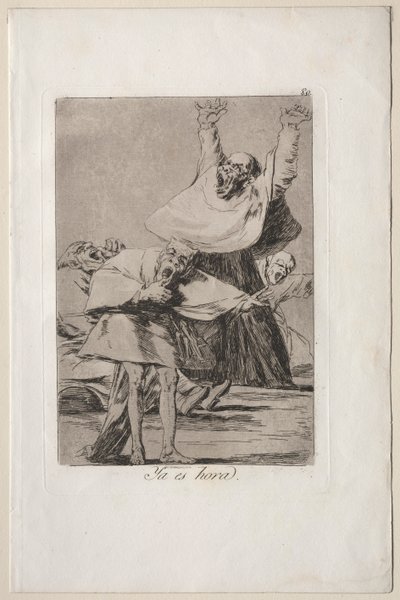 Caprichos: On aika. tekijältä Francisco de Goya