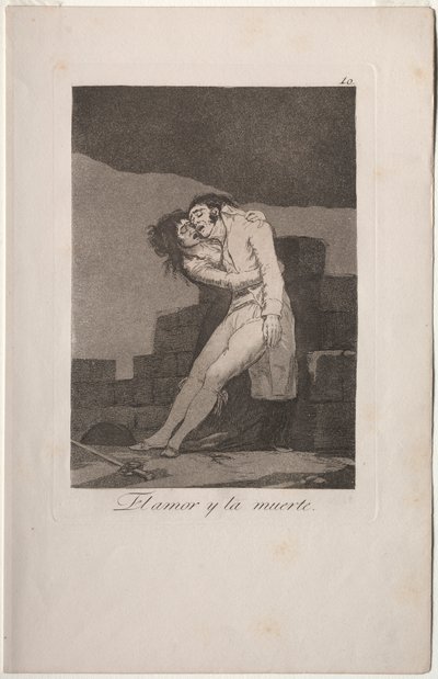 Caprichos: Rakkaus ja kuolema tekijältä Francisco de Goya