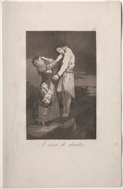 Caprichos: Hampaiden metsästys tekijältä Francisco de Goya