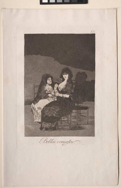 Caprichos: Kauniita opetuksia. tekijältä Francisco de Goya