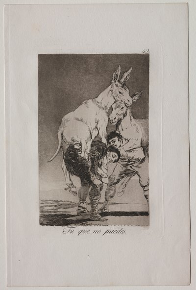 Caprichos: Sinä, joka ei osaa tekijältä Francisco de Goya