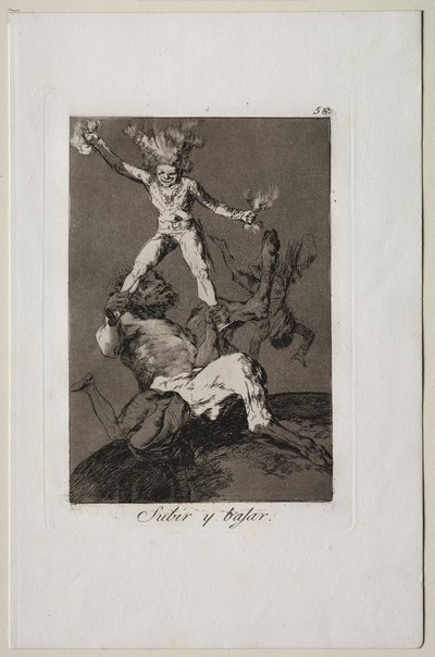 Caprichos: Nousta ja pudota tekijältä Francisco de Goya