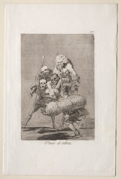 Caprichos: Mitä toinen tekee toiselle. tekijältä Francisco de Goya