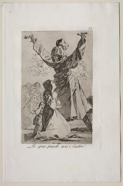 Caprichos: Mitä räätäli voi tehdä!. tekijältä Francisco de Goya