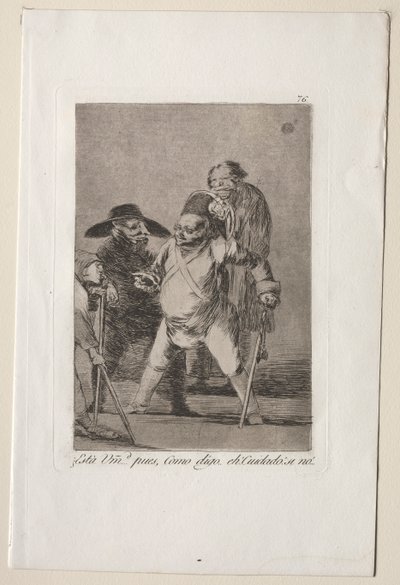 Caprichos: Ymmärrät...No, kuten sanon...eh! Varo! Muuten.... tekijältä Francisco de Goya