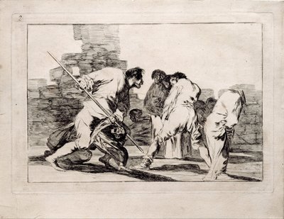 Cruel Folly sarjasta Los Disparates Follies, 1815-1819 tekijältä Francisco de Goya