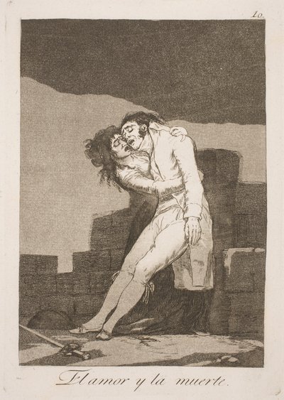 Kuolema ja rakkaus tekijältä Francisco de Goya
