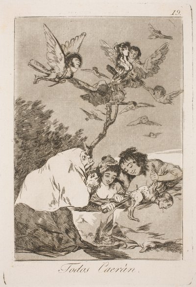 Ne kaikki putoavat alas tekijältä Francisco de Goya