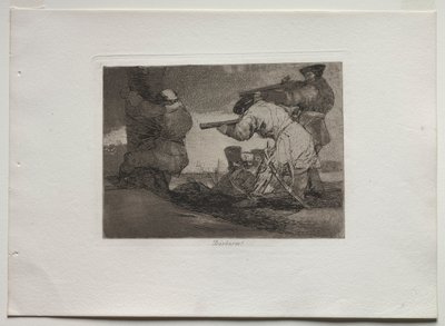 Sodan katastrofit: Barbaarit!, 1810-1820. tekijältä Francisco de Goya
