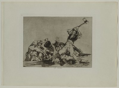 Disasters of War: Pl., 3, Sama asia, 1810-1813. tekijältä Francisco de Goya