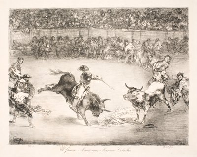 "Kuuluisa amerikkalainen Mariano Ceballos" tekijältä Francisco de Goya