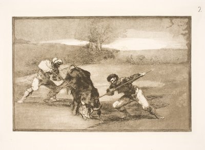 Toinen tapa metsästää jalan tekijältä Francisco de Goya