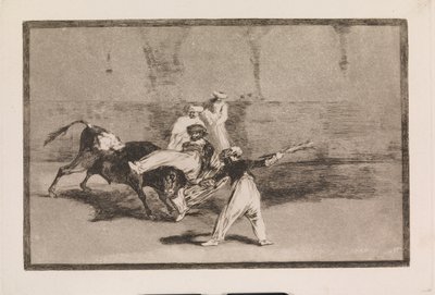 Härän vangitsema mauri areenalla tekijältä Francisco de Goya