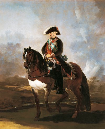 Kuningas Carlos IV:n ratsastusmuotokuva tekijältä Francisco de Goya