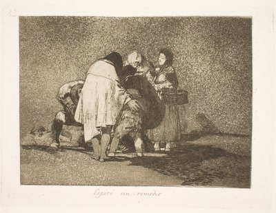 Hän kuoli ilman, että kukaan olisi voinut auttaa häntä (53) tekijältä Francisco de Goya