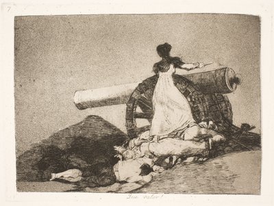 Mitä sankarillisuutta! (7) tekijältä Francisco de Goya