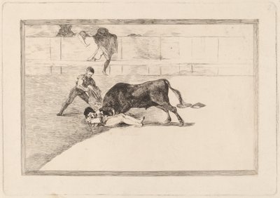 Pepe Illon valitettava kuolema Plaza de Madridissa (Pepe Illon epäonninen kuolema kehässä Madridissa) tekijältä Francisco de Goya