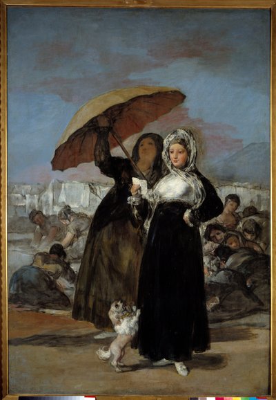 Francisco de Goyan (1746-1828) kirje tai nuori maalaus 1814 Su. 1,81 x 1,25 m Lille, Kuvataidemuseo tekijältä Francisco de Goya