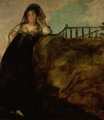 Leocadia Zorilla, taiteilijan taloudenhoitaja, n. 1821 tekijältä Francisco de Goya