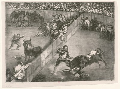[Les Taureaux de Bordeaux: Paikkojen jako] tekijältä Francisco de Goya