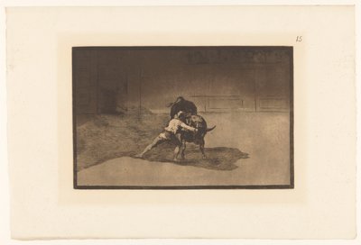 Martincho in gevecht met een stier Kuuluisa Martincho ajaa banderillat konkurssiin Stierengevechten (sarjan nimi) La Taureaumachie (sarjan nimi) Härkätaistelut (sarjan nimi) tekijältä Francisco de Goya