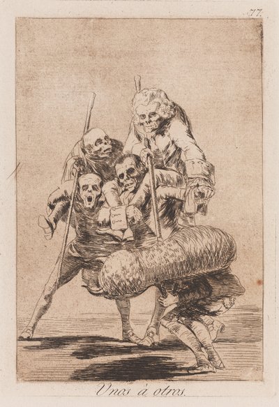 Pilkahärkätaistelu, 1700-luvun loppu - 1800-luvun alku (painettu) tekijältä Francisco de Goya