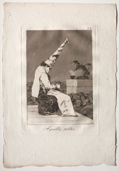 Kahdeksankymmentä Caprices: Nuo Polbos, 1793-1798. tekijältä Francisco de Goya