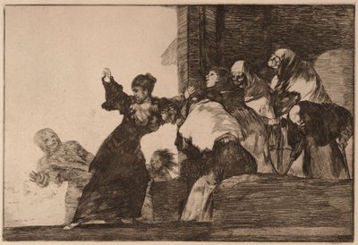 ”Poor Folly” (Disparate pobre), sarjasta Los Disparates tekijältä Francisco de Goya