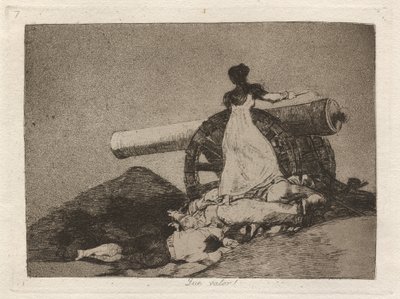 Que valor! (Mitä rohkeutta!) tekijältä Francisco de Goya