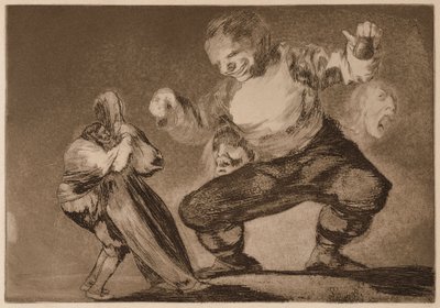 Simpleton (Hölmö), sarjasta Los Disparates tekijältä Francisco de Goya