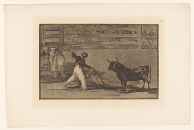 Stierenvechter tapasi banderillan Harppuunien tai banderillojen alkuperä Stierengevechten (sarjan nimi) La Taureamachie (sarjan nimi) Härkätaistelut (sarjan nimi) tekijältä Francisco de Goya