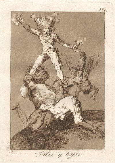 Subir y bajar (nousta ja laskea) tekijältä Francisco de Goya