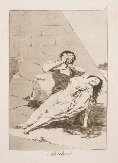 Tantalus tekijältä Francisco de Goya