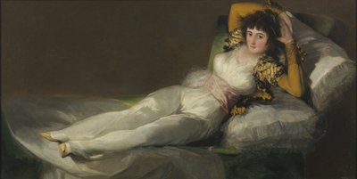 Pukeutunut Maja, n. 1800 tekijältä Francisco de Goya