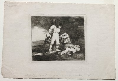 The Disasters of War: Ja siitä ei ole apua, 1810-1820. tekijältä Francisco de Goya
