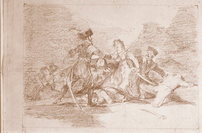 The Disasters of War : On jo liian myöhäistä (valmistelupiirros tekijältä Francisco de Goya