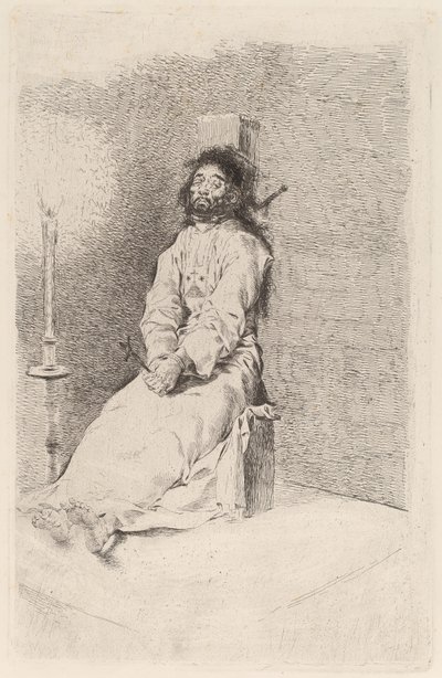 Garroted Mies tekijältä Francisco de Goya