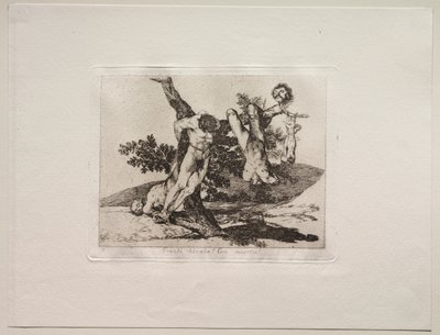 Sodan kauhut: sankarillinen saavutus! Kuolleiden miesten kanssa! tekijältä Francisco de Goya