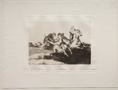 Sodan kauhut: hyväntekeväisyys, 1810. tekijältä Francisco de Goya
