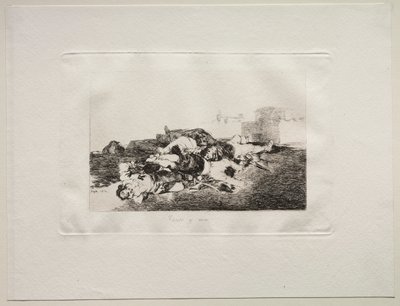 Sodan kauhut: Vielä pahempaa, 1810. tekijältä Francisco de Goya