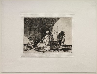 Sodan kauhut: Terveet ja sairaat. tekijältä Francisco de Goya