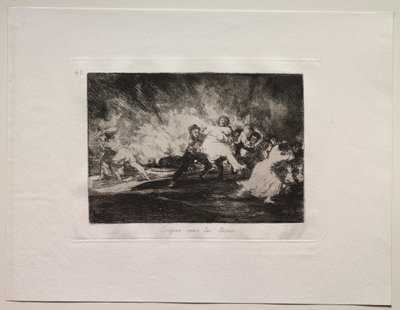 Sodan kauhut: He pakenevat liekkien läpi tekijältä Francisco de Goya