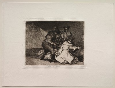 Sodan kauhut: Tämä on huonoa. tekijältä Francisco de Goya