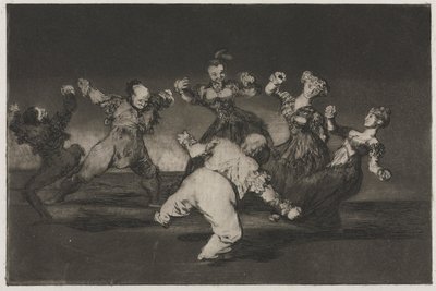 Sananlaskut: Jos Marion tanssii, hänen on kannettava seuraukset, 1864. tekijältä Francisco de Goya