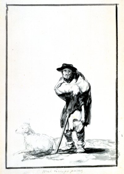 Paimen, 1760-1820 tekijältä Francisco de Goya