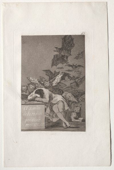 Järjen uni tuottaa hirviöitä tekijältä Francisco de Goya