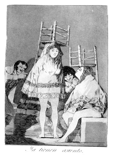 Heillä on jo paikka, 1799 tekijältä Francisco de Goya