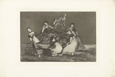 Naisellinen hulluus Erilainen Feminino Los Disparates (hulluudet) Los Proverbios (Sananlaskut) (sarjan nimi) tekijältä Francisco de Goya